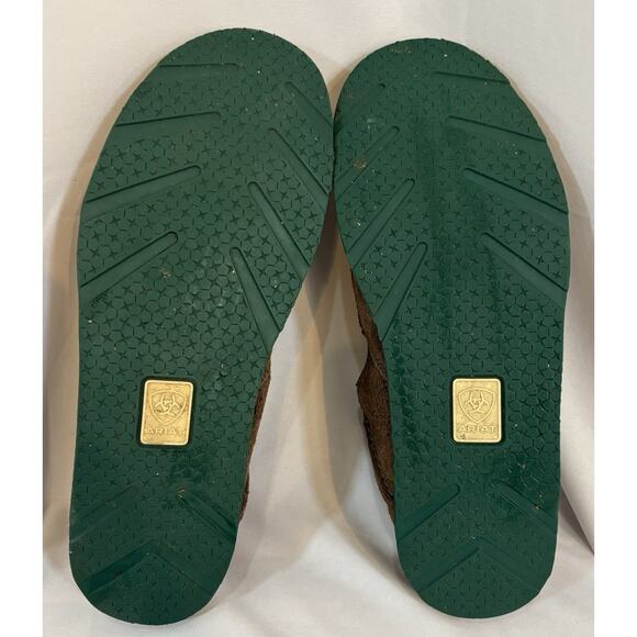 Ariat Womens Cruiser Weave Brown Leather Woven Slip On Loafers Shoes Size 10B - Picture 5 of 5